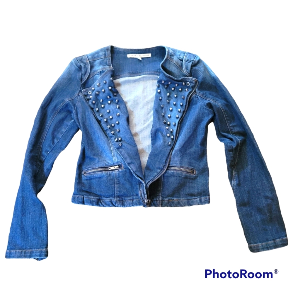 💥ROMEO & JULIETTE COUTURE 💥 SIZE SMALL JEAN STUDDED JACKET